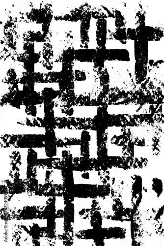Industrial toughness: black and white chain link pattern for distressed backgrounds
