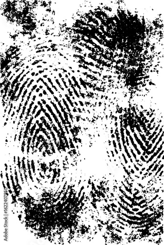 Black and white fingerprint texture for forensic and design applications