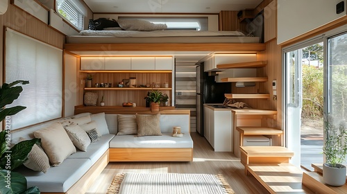 Modern tiny house interior design