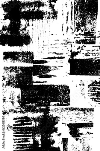 Wallpaper Mural Industrial black and white stencil texture with rough grunge overlay for creative designs Torontodigital.ca