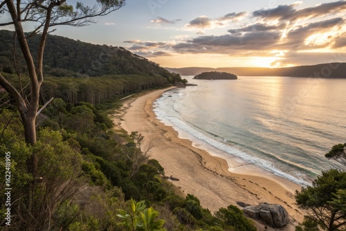 Wallpaper Mural Coastal Landscape at Sunset Torontodigital.ca