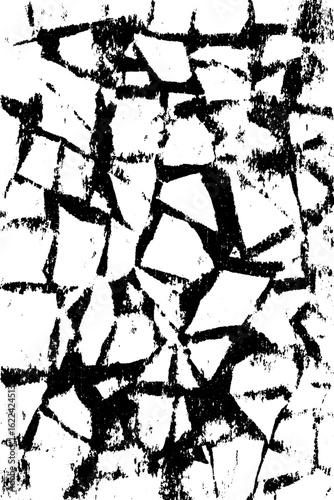 Abstract monochrome shattered mirror background for reflective design projects