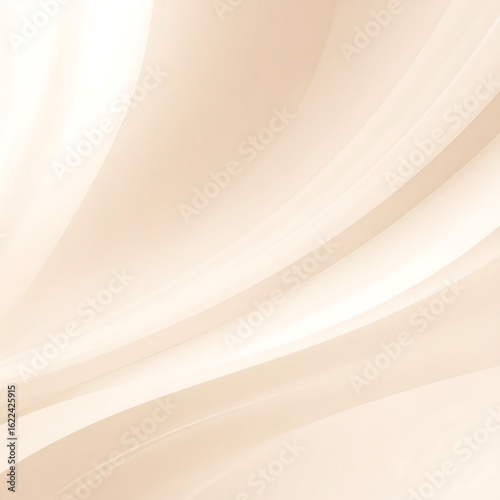 Abstract image of gently curving, light beige lines on a lighter background