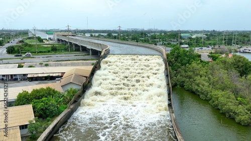 Photography The Elevated Water Drainage Bridge channels excess water swiftly out to sea, reducing flood risk during heavy rains and high water levels by efficiently managing drainage from the surrounding area