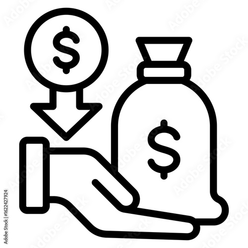 Financial Loss Icon