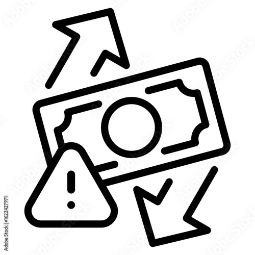 Cash Flow Risk Icon