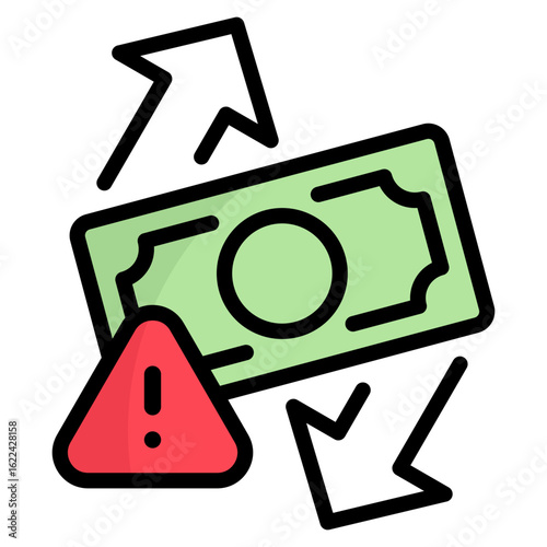 Cash Flow Risk Icon
