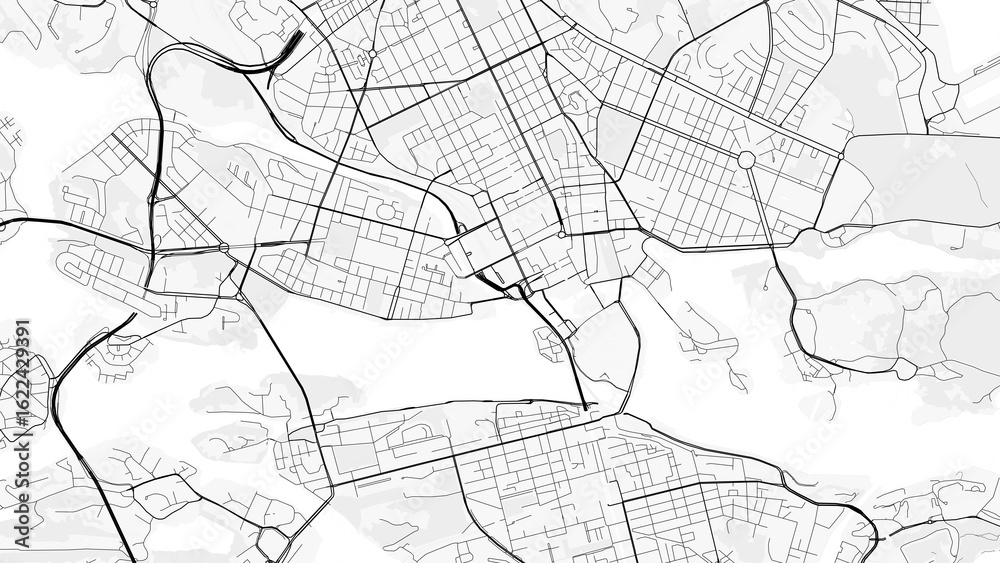 Stockholm City Map. Minimalist black and white line art poster for printing, wallpaper, wall art for home and office decor Stockholm City Map. Minimalist black and white line art poster for printing, wallpaper, wall art for home and office decor