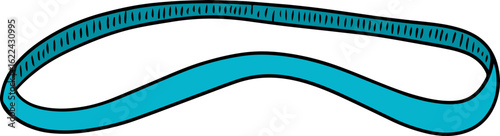 Illustration of rubber band
