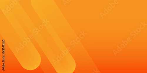 Abstract orange background with diagonal lines. Dynamic shapes composition.