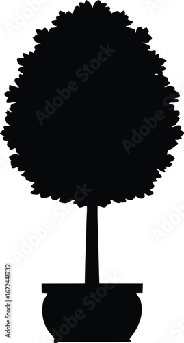  topiary silhouette vector