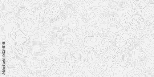 Abstract digital style topographic wave map lines pattern white background creating a minimal design element wallpaper design.	