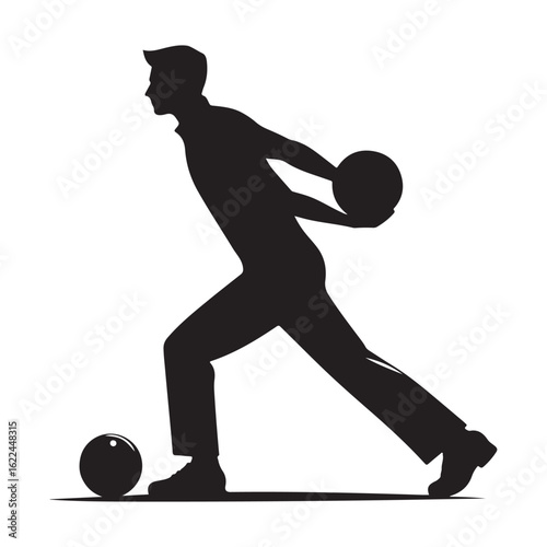Bowling Player Silhouette
