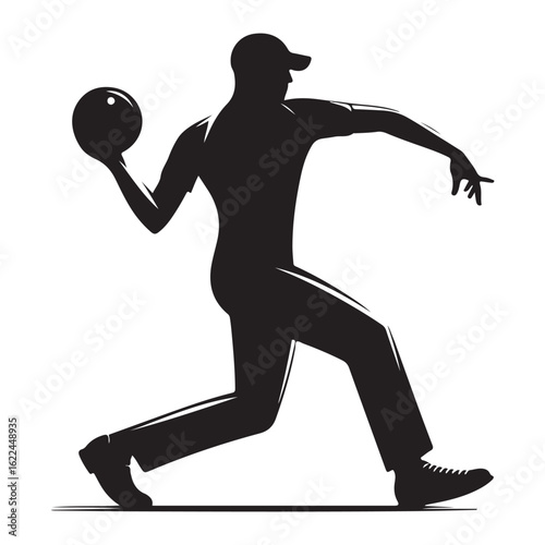 Bowling Player Silhouette