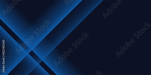 Blue black abstract background geometry shine and layer element vector for presentation design. Suit for business, corporate, institution, party, festive, seminar, and talks