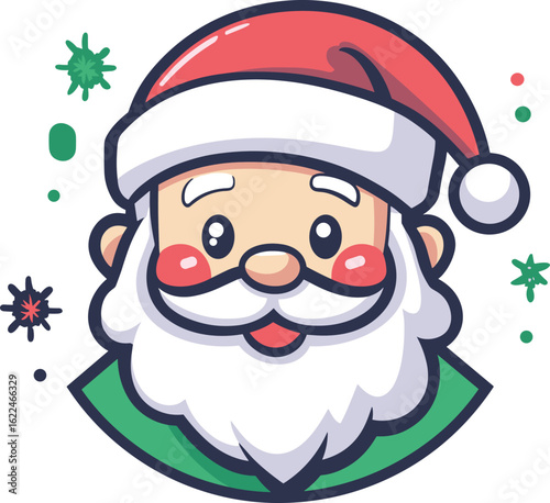 Cheerful Santa Claus illustration for holiday greetings and festive design