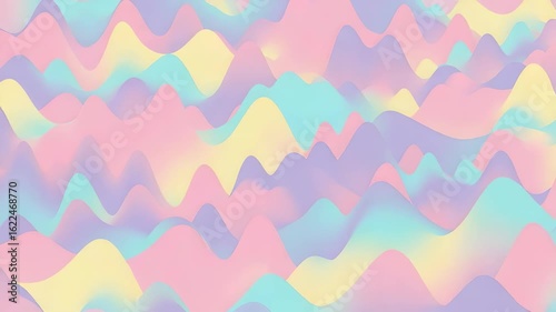Gentle Wavy Gradient in Pastel Shades Seamless Abstract Background for Serene Designs