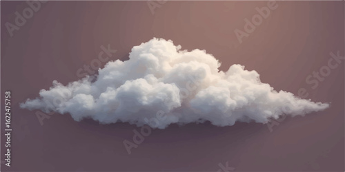 Beautiful bright clouds float through the summer blue sky, creating a fluffy and abstract cloudscape