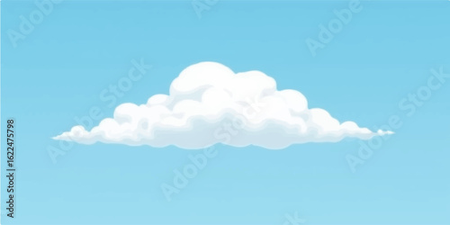 Blue sky filled with white clouds on a sunny day