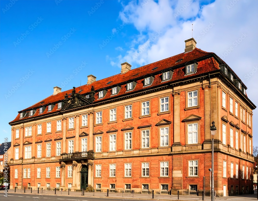Fototapeta premium Hirschsprung Collection Museum, Copenhagen, Denmark, a historic building with architectural details