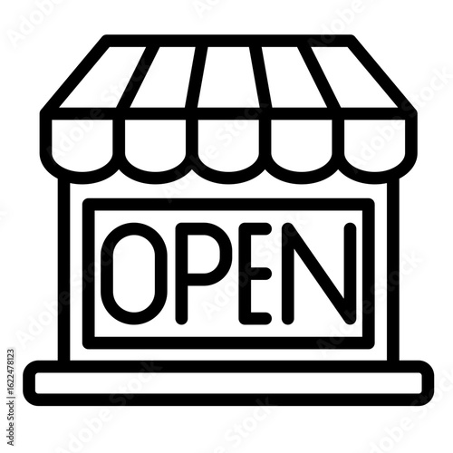 Business Reopening  Icon Element For Design
