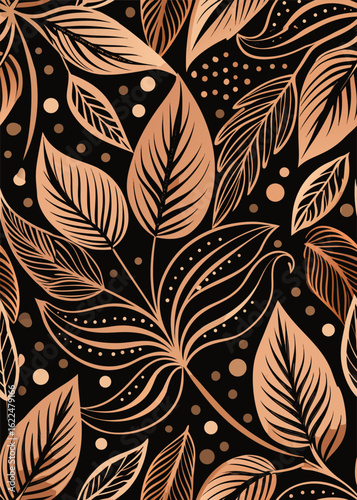 Seamless black exotic pattern with palm leaves.tropical rainforest, tropical pattern, tropical flower, botanical, graphic print, hawaiian culture, leaf, art, modern, design, pattern, vector, 
