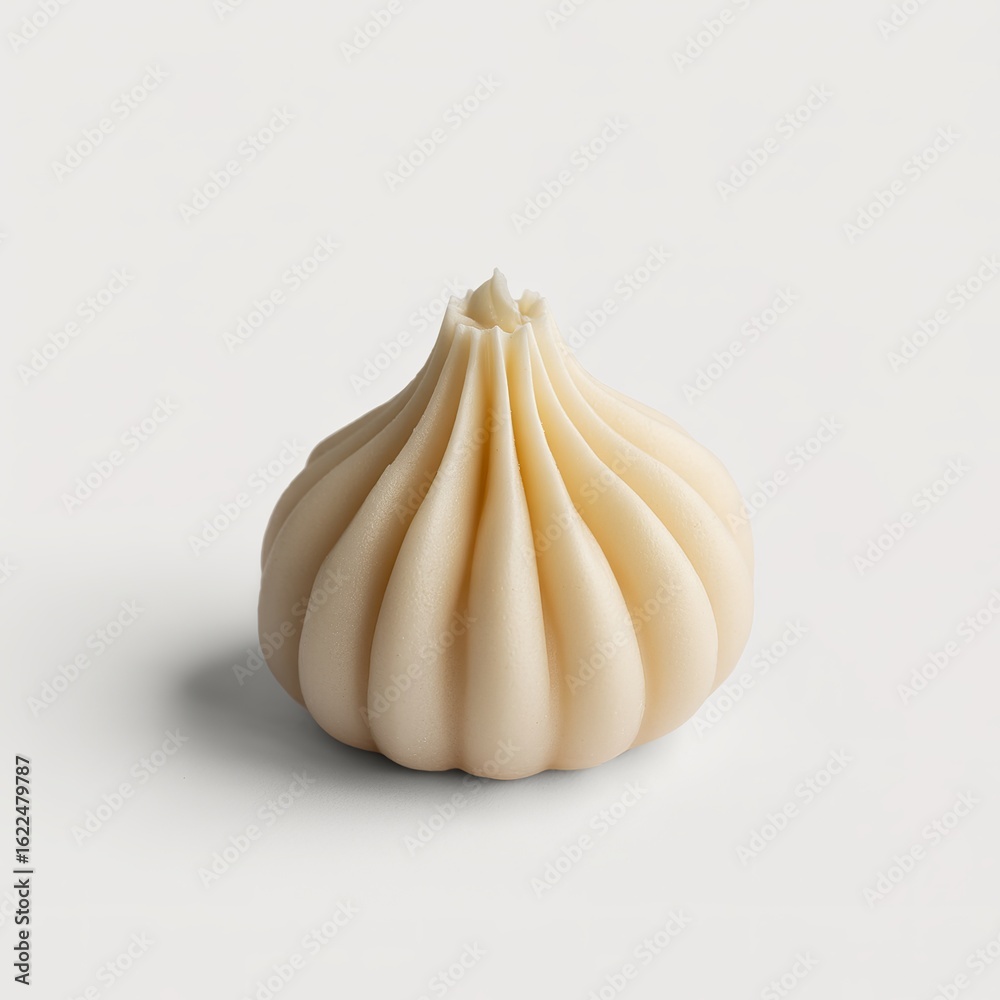 Obraz premium Traditional White Modak Sweet for Ganesh Chaturthi and Indian Festive Offering