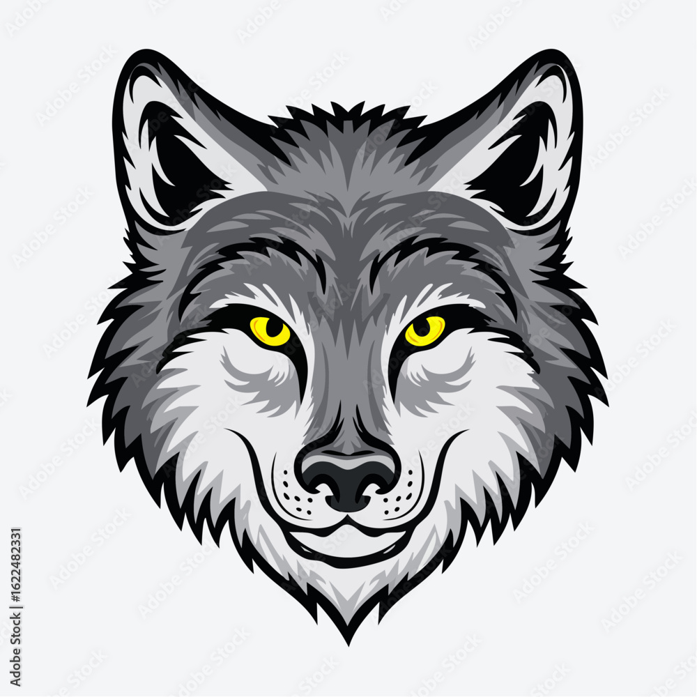 Fototapeta premium wolf head mascot