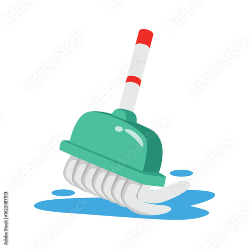 Beautifully designed 2d style icon of floor cleaning, ready for premium use