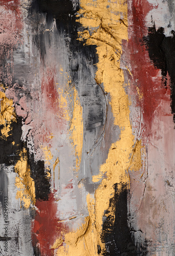 Abstract artistic background, creative design, modern texture effect, fine art wall decor, mural art, printing material, oil painting elements, large strokes, artistic pattern, contemporary artwork