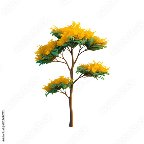 Isolated Transparent Png Of Yellow Mimosa