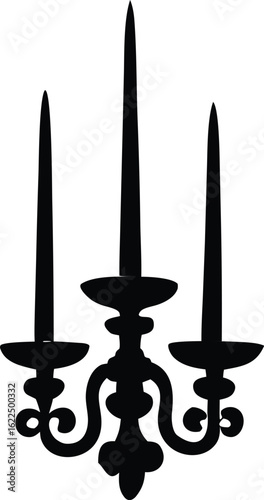 candle Silhouette vector