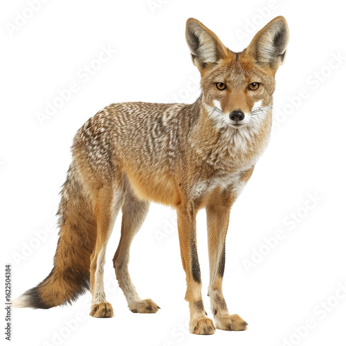 A desert fox stands alert