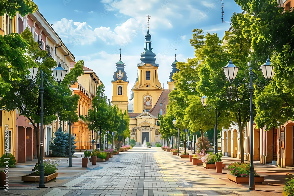 Fototapeta premium View of the Cathedral of the Assumption of the Blessed Virgin Mary.