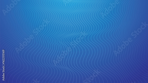 Abstract background with a bright blue gradient, featuring a dense pattern of thin, flowing lines that create a dynamic and textured wave effect.