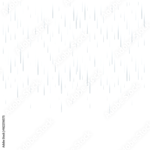 Rain isolated. Raindrops on transparent background	