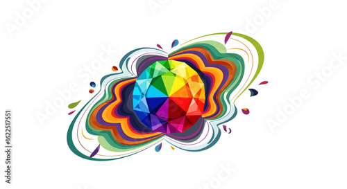 abstract colorful background with a very rare stone