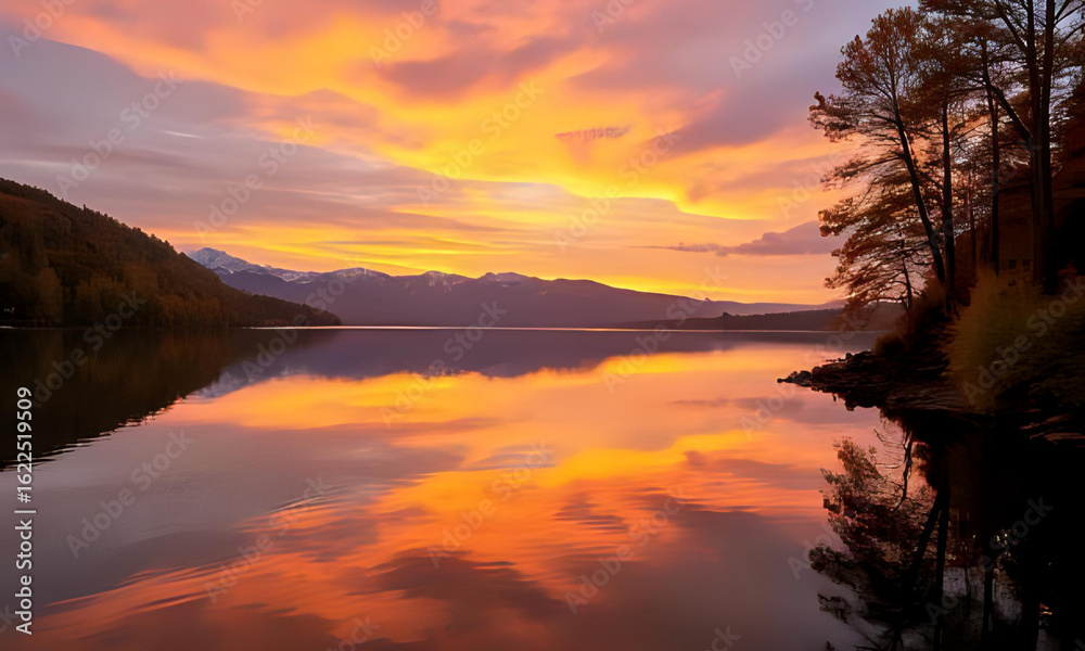 Naklejka premium Landscape Nature Background