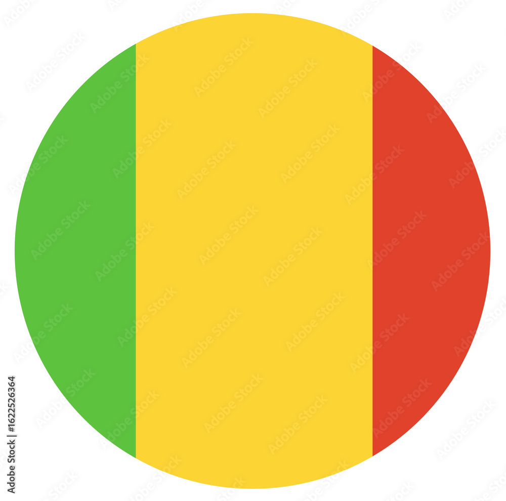 Fototapeta premium The round flag of Mail isolated.