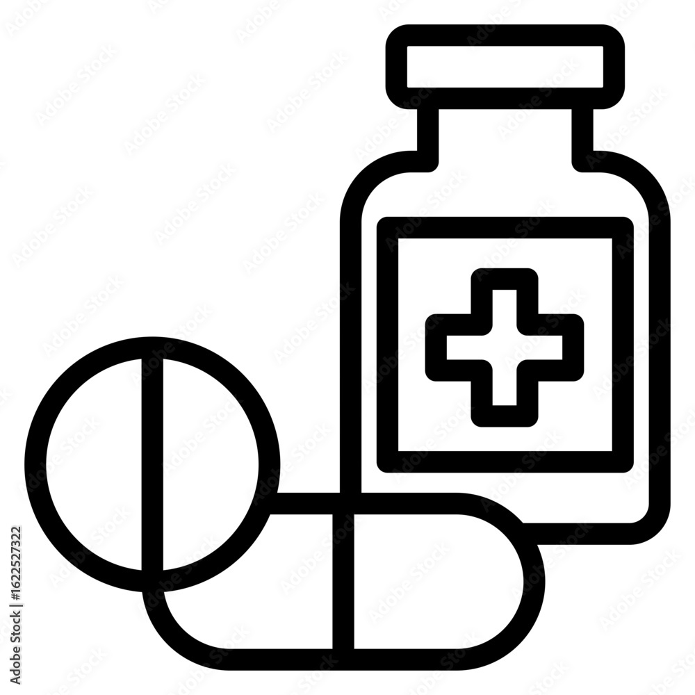 Fototapeta premium Pill Icon