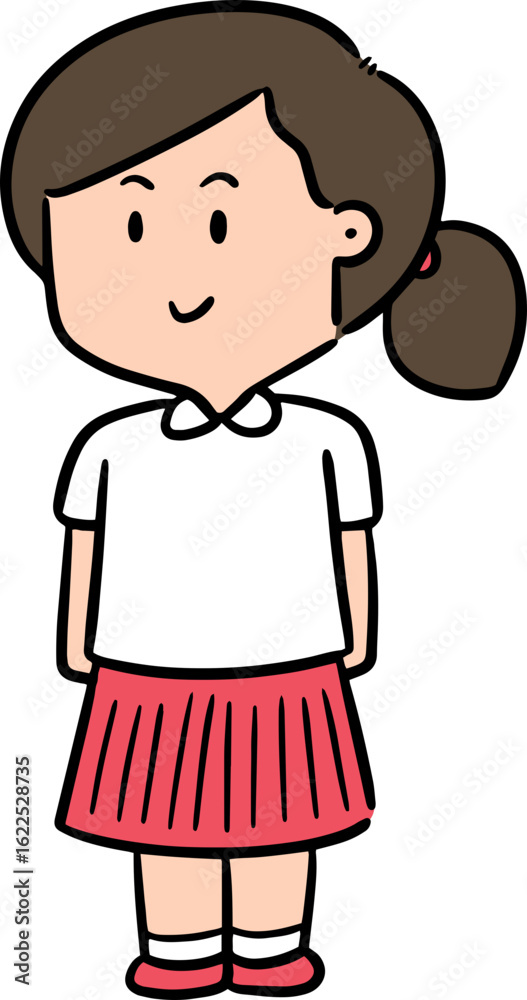 Fototapeta premium Illustration of female student 