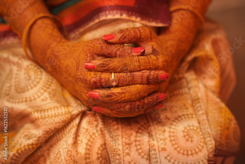 Photography Unedited Photo of Bride Hand Indian Mehandi Hand