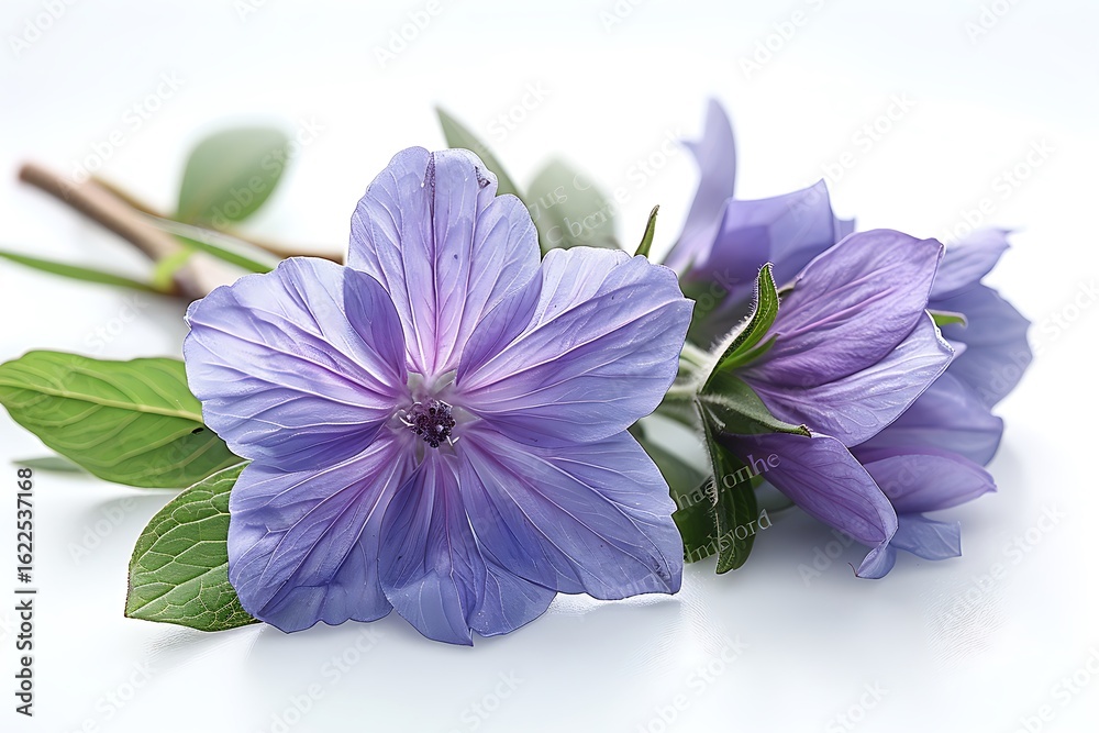 Obraz premium Starwort Flower isolated on white backround.