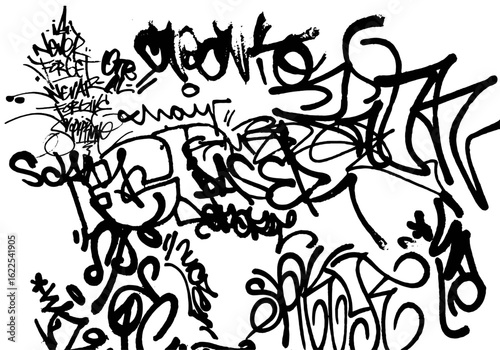 2D Illustration Pattern Vector Graffiti Set v4