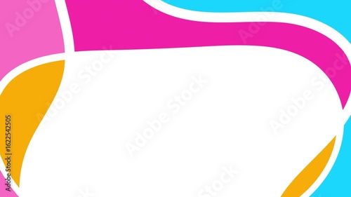 Abstract background with vibrant, curved shapes