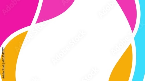 Abstract shape design with vibrant colors