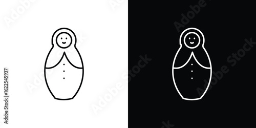 Nesting dolls icons pack suitable for web and infographics