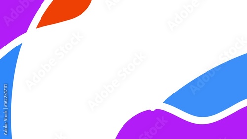 Abstract shapes in vibrant colors