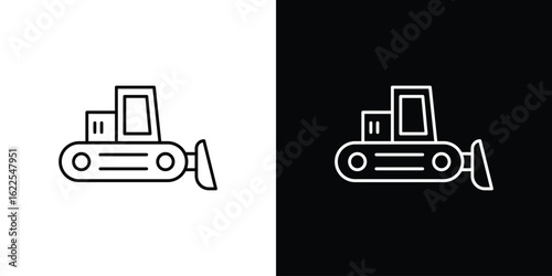Snowplow icons pack suitable for web and infographics