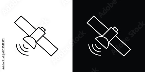 Satellite icons pack suitable for web and infographics